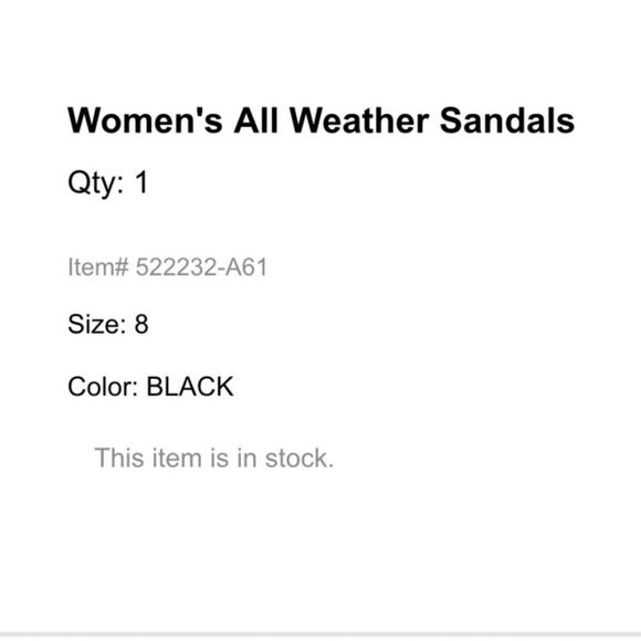 Lands’ End All Weather Sandals Grey/Black Size 10B - Picture 8 of 8